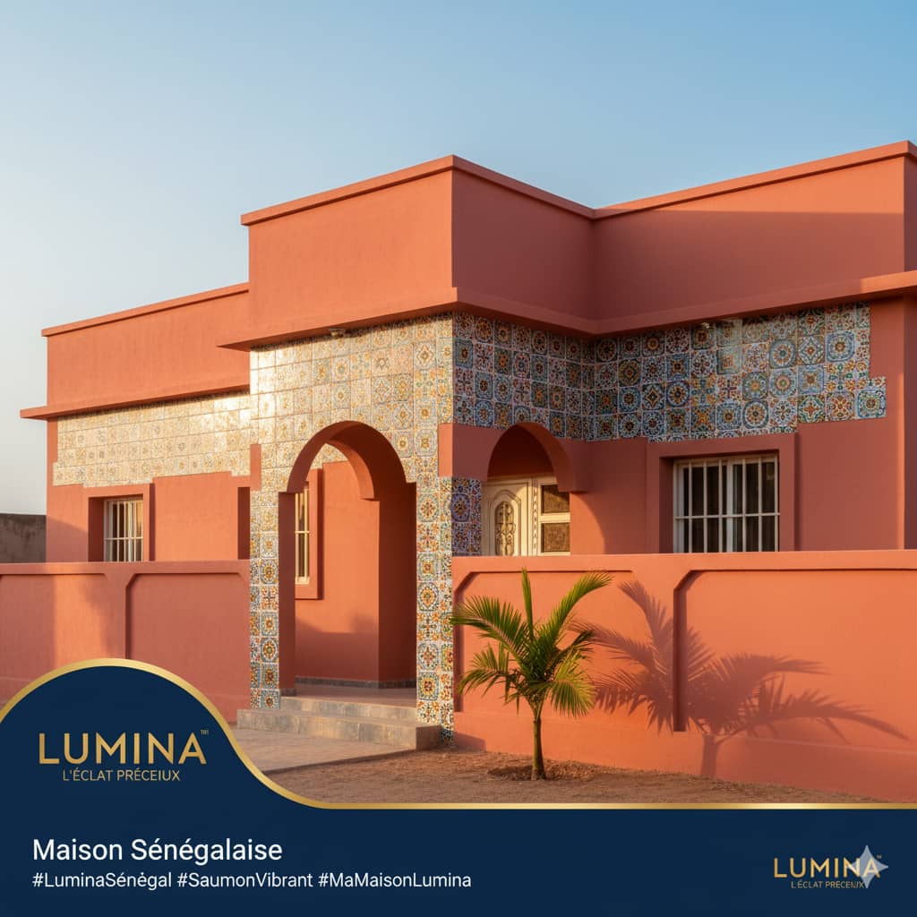 Villa traditionnelle sénégalaise avec peinture LUMINA